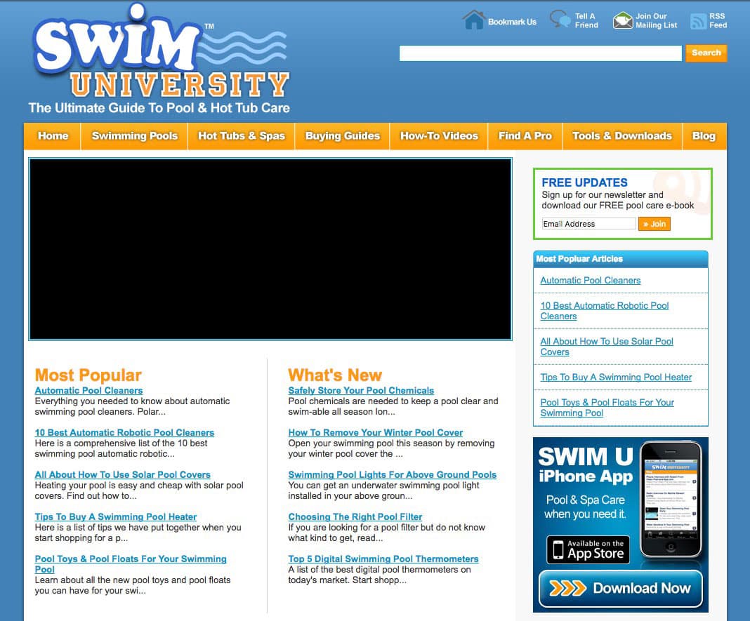 Swim University Website