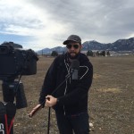 Matt Setting Up Mic in Valmont Park