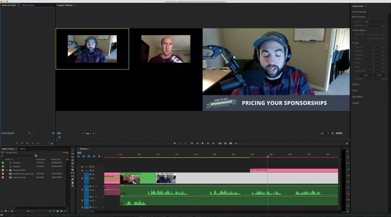 Editing Skype Call with Jason in Adobe Premiere Multicam