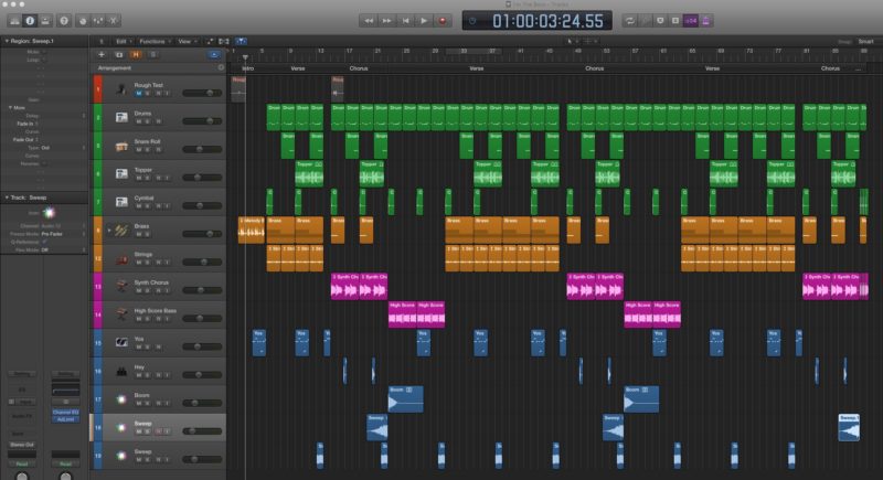 "I'm The Boss" Logic Pro Screen Shot