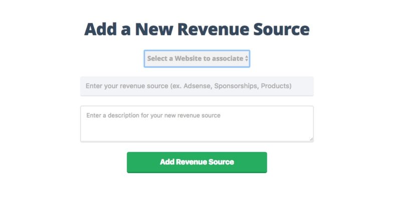 Add Revenue Source