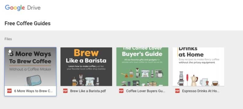 Free Coffee Guides