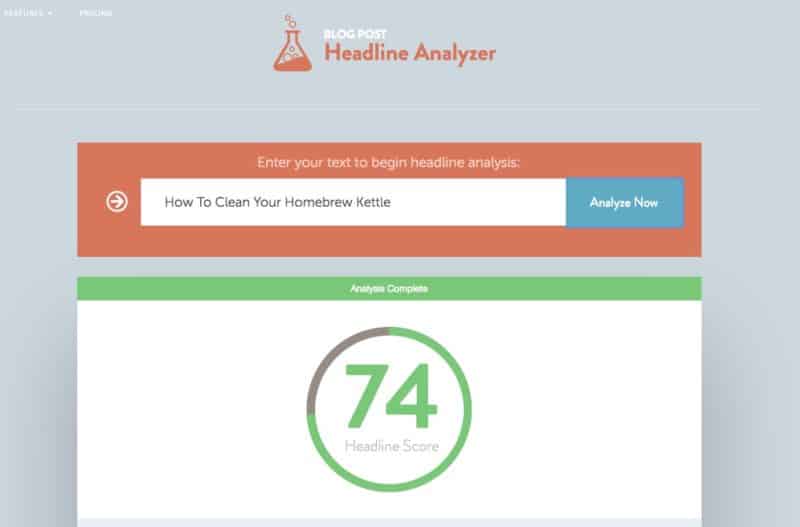 Headline Analyzer Homebrew Kettle