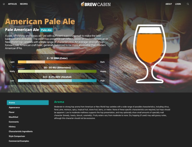 Beer Style Page
