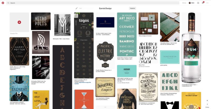 Earnist Design Inspiration Pinterest Board