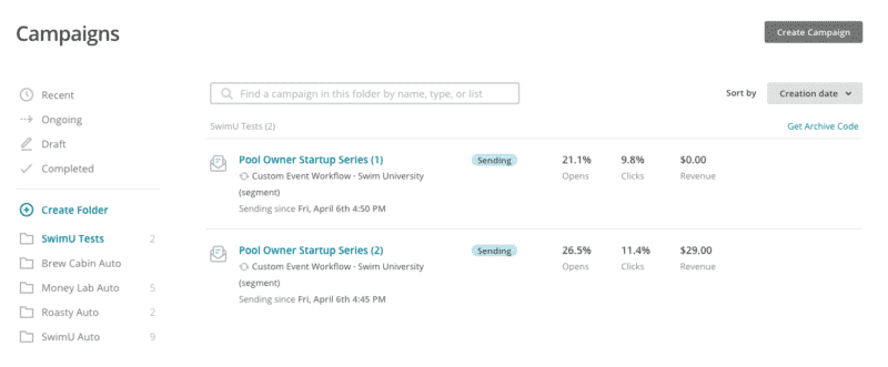 A/B Test MailChimp Automations