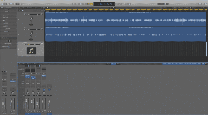 Money Lab Podcast Recording Editing Logic Pro