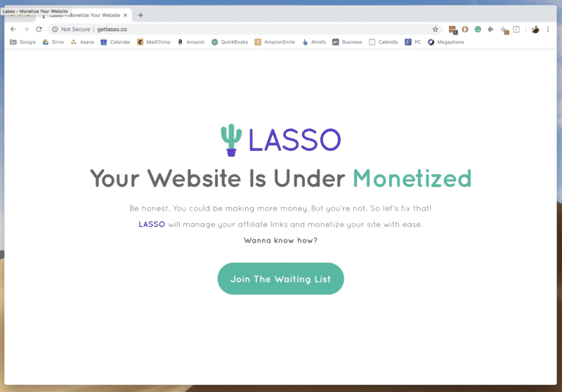 Lasso Landing Page