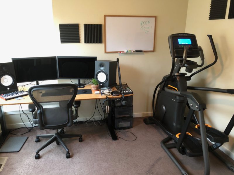 Desk and New Elliptical