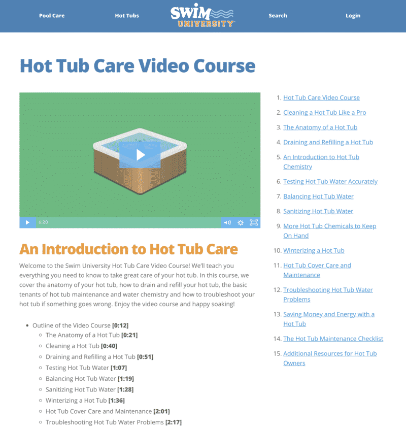 Video Lesson Page