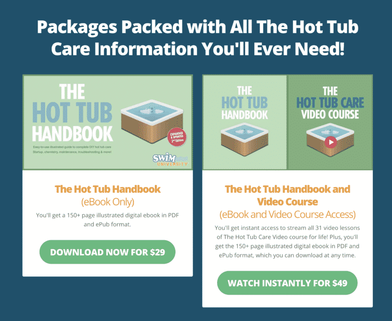 Hot Tub Care Product Packages