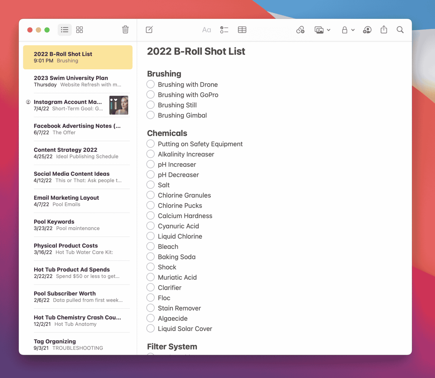 B-Roll Shot List for Vertical Videos