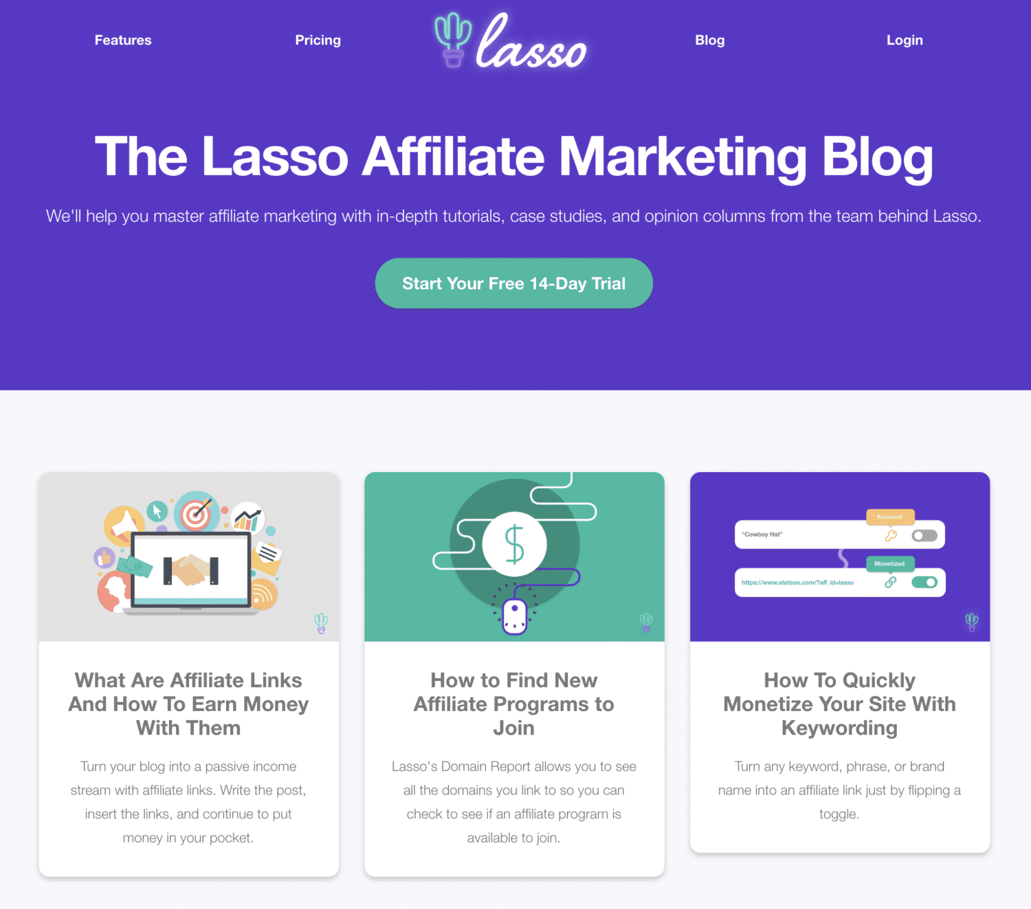 Lasso Blog Homepage