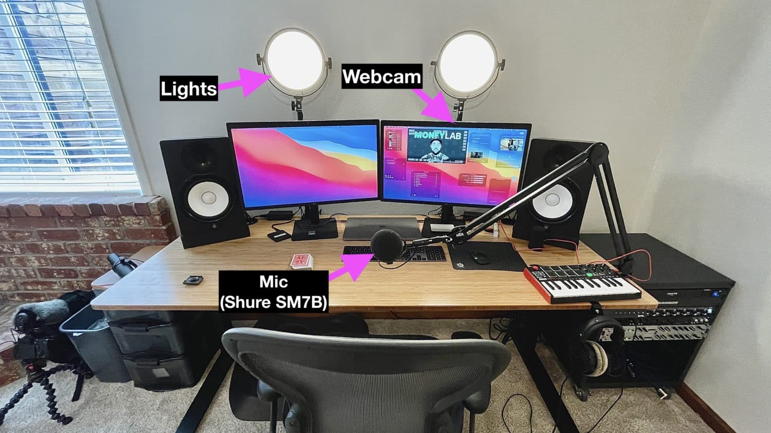 Livestream Desk Setup December 2020