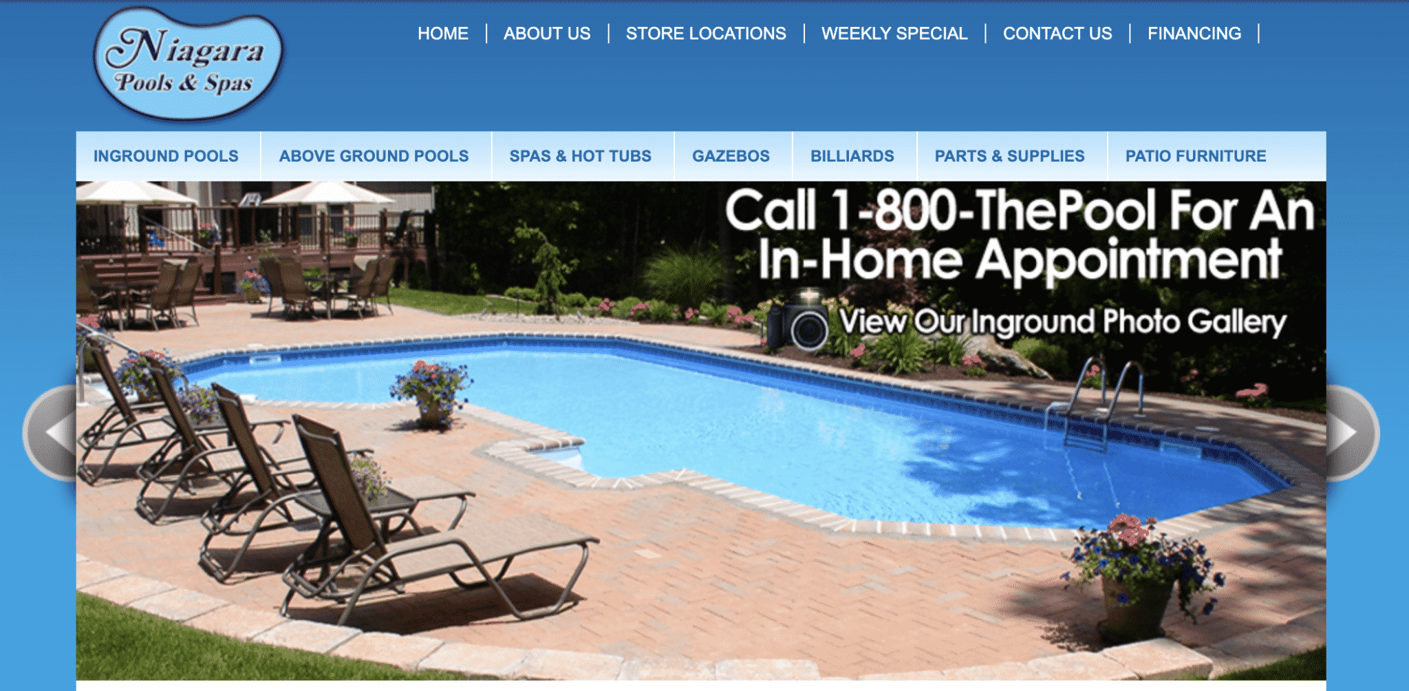 Pool Website Design